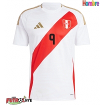 Camiseta Perú Paolo Guerrero #9 Primera Equipación Copa America 2024 manga corta